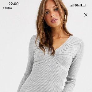 ASOS long grey dress